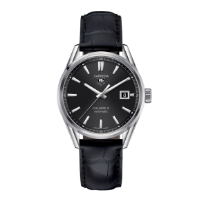 Watch strap Tag Heuer FC6180 Leather Black 19.5mm